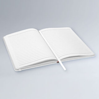 Carnet de notes A5 ouvert avec couverture rigide et Personnalisable