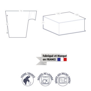 Dimensions et Caractéristiques du Coffret 4 Tasses Expresso