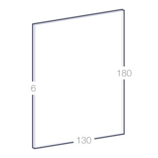 Dimensions de la Grande Plaque en Verre 18 cm Personnalisée