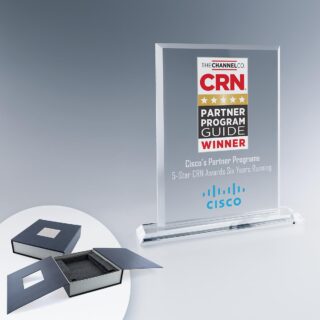 Trophée Rectangle en verre Marquage Couleur et/ou gravure laser