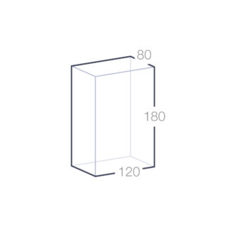 Dimensions du Trophée en Verre Rectangulaire 18x12 cm Personnalisé