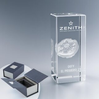 Bloc de verre personnalisé - Rectangle 7 cm