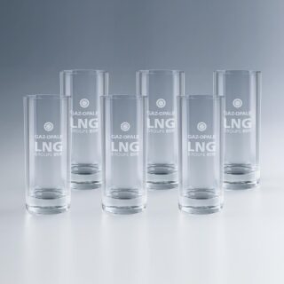 Ensemble de six verres à jus avec gravure personnalisée