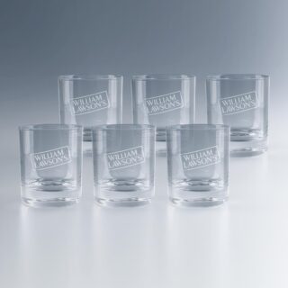 Ensemble de verres à whisky personnalisés avec logo.