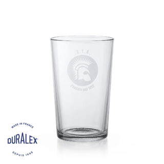 Verre à bière transparent Duralex 33 cl avec gravure laser personnalisée