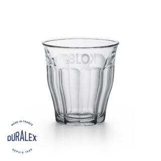 Verre Duralex Picardie 25 cl transparent classique avec marquage laser personnalisé.