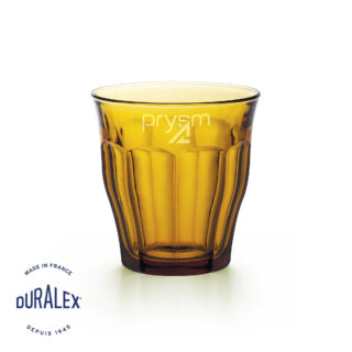 Verre Duralex Picardie vermeil 25 cl gravé, cadeau d'affaires personnalisé.